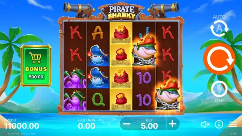 Pirate Sharky slot screenshot 1