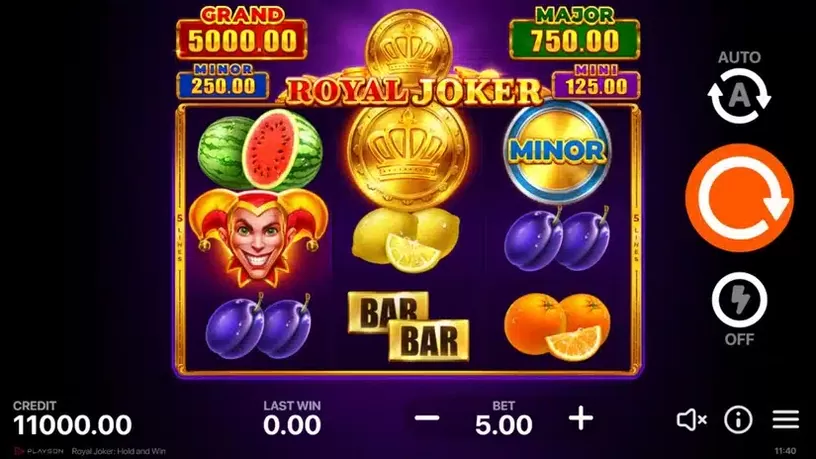 Royal Joker: Hold and Win slot screenshot 1