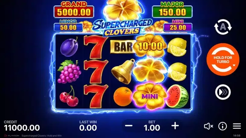 Supercharged Clovers: Hold and Win slot screenshot 1