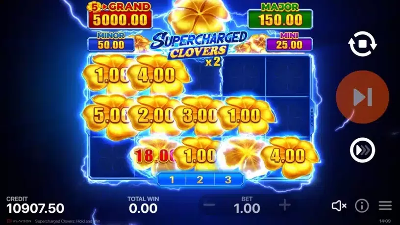 Supercharged Clovers: Hold and Win slot screenshot 4