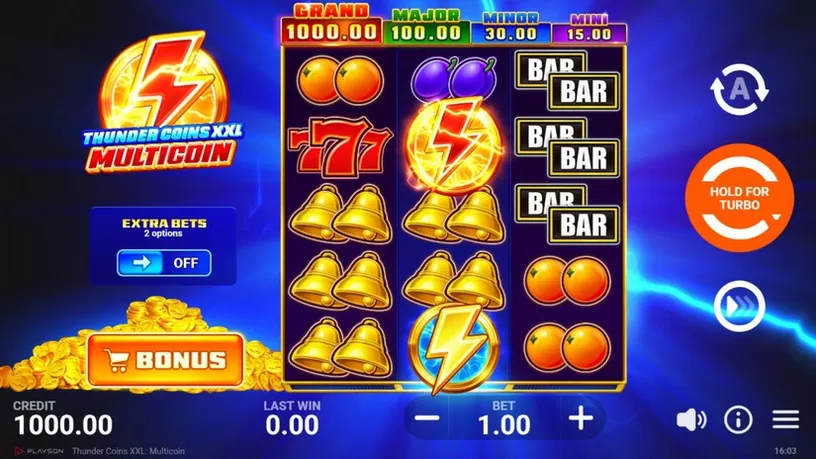 Thunder Coins XXL: Multicoin slot screenshot 1