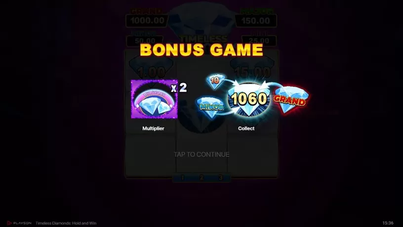 Timeless Diamonds: Hold and Win slot screenshot 4