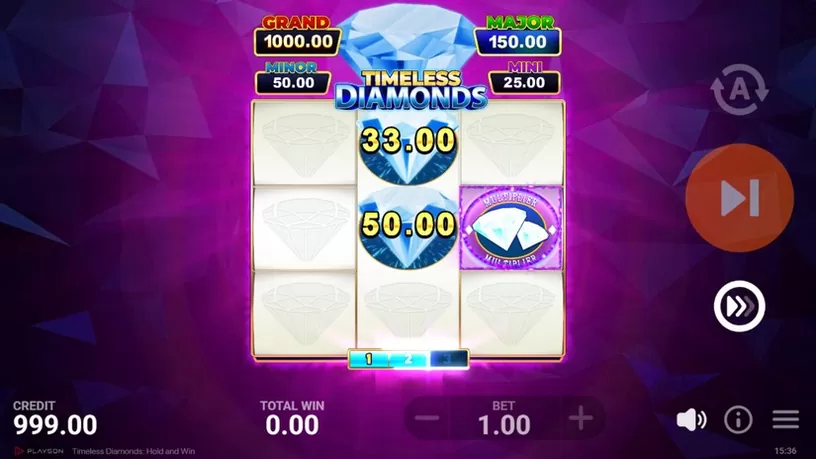 Timeless Diamonds: Hold and Win slot screenshot 5