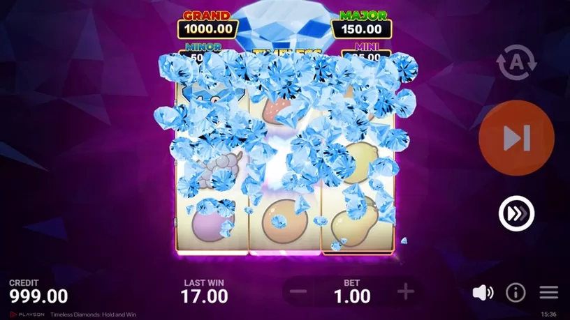 Timeless Diamonds: Hold and Win slot screenshot 3