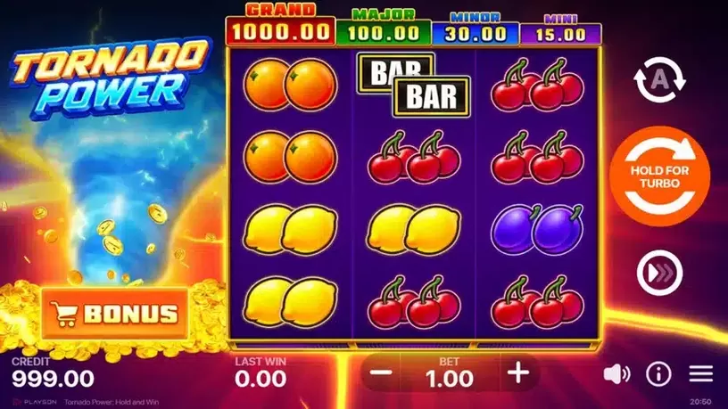Tornado Power: Hold and Win slot screenshot 1