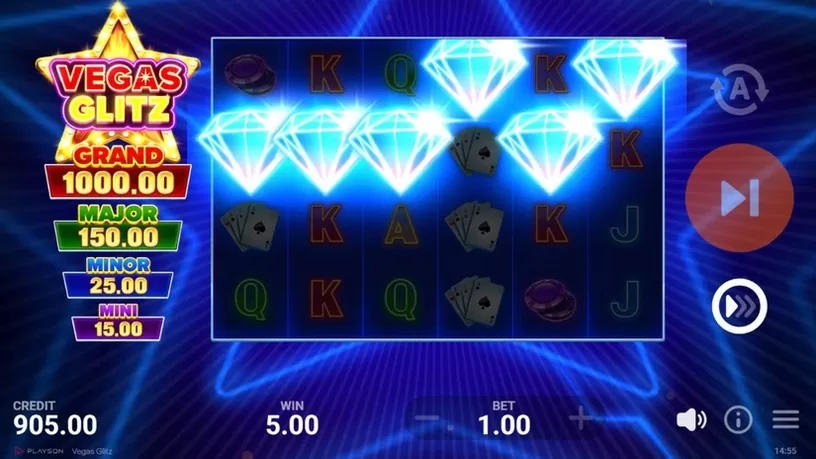 Vegas Glitz slot screenshot 2