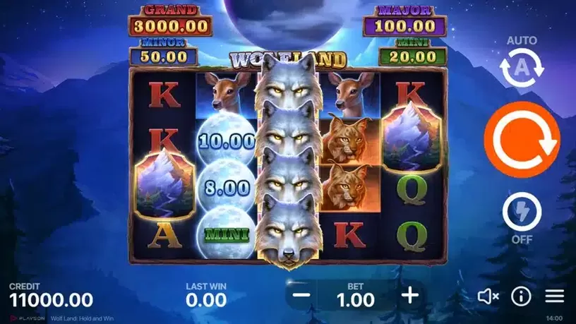 Wolf Land: Hold and Win slot screenshot 1