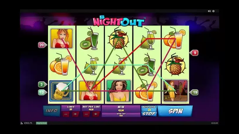 A Night Out slot screenshot 4