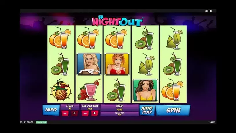 A Night Out slot screenshot 1