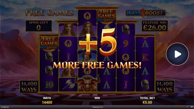Age Of The Gods Maze Keeper slot screenshot 7