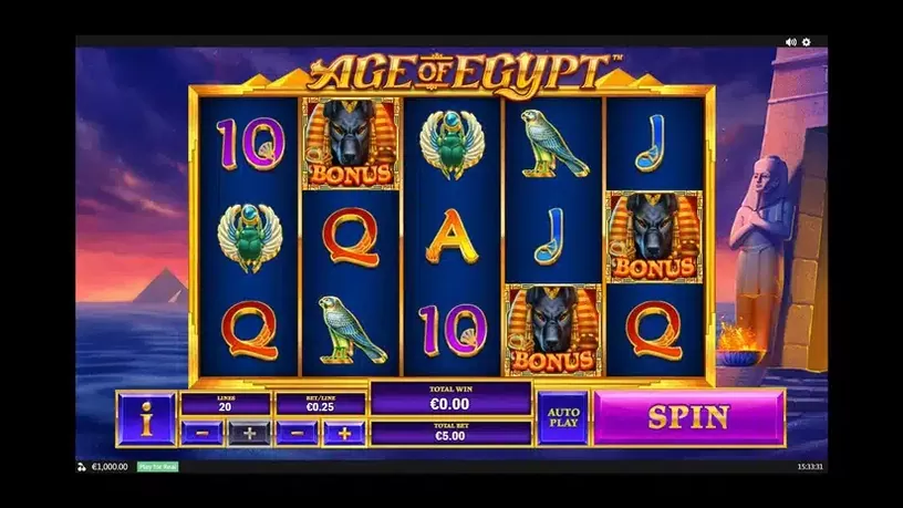 Age of Egypt slot screenshot 1