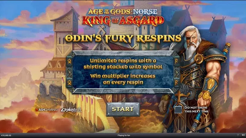 Age of the Gods Norse King of Asgard slot screenshot 1