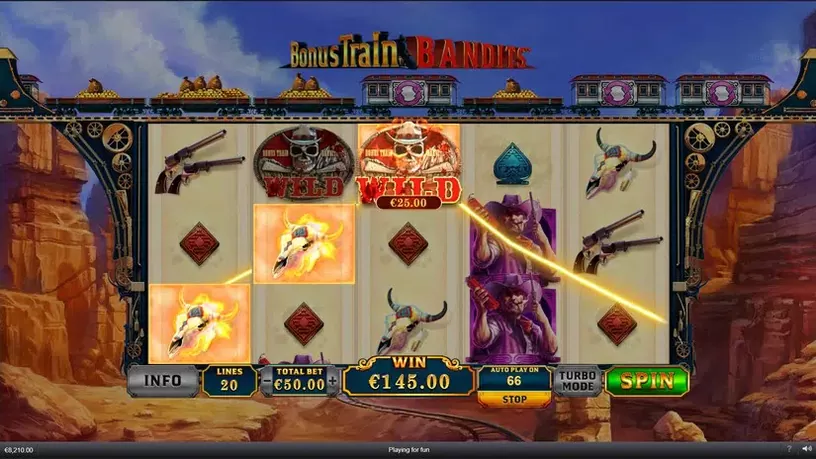 Bonus Train Bandits slot screenshot 4