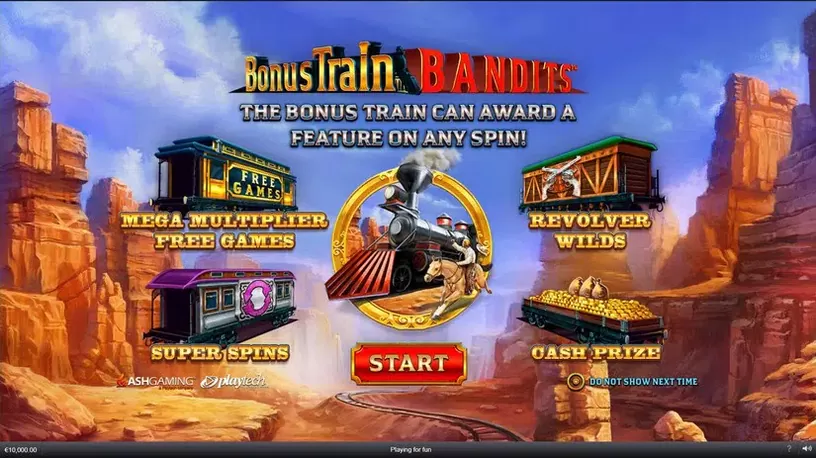 Bonus Train Bandits slot screenshot 1