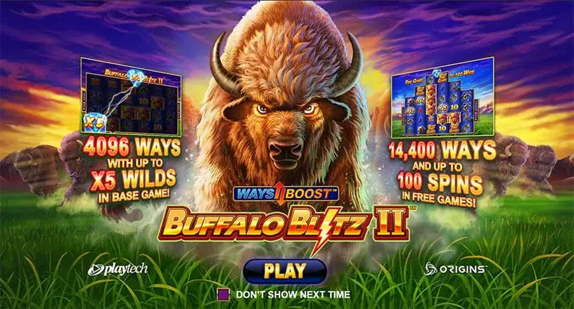 Buffalo Blitz II slot screenshot 1