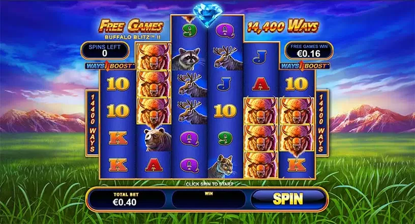 Buffalo Blitz II slot screenshot 2