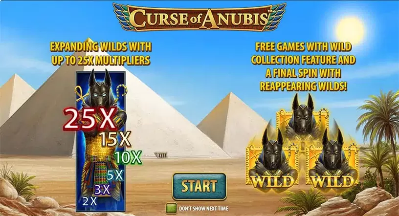 Curse of Anubis slot screenshot 1