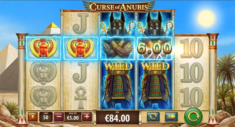 Curse of Anubis slot screenshot 2