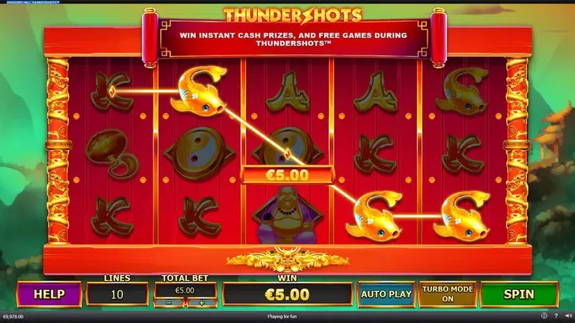 Dragon’s Hall Thundershots slot screenshot 4