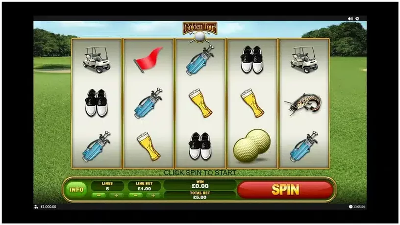 Golden Tour slot screenshot 1