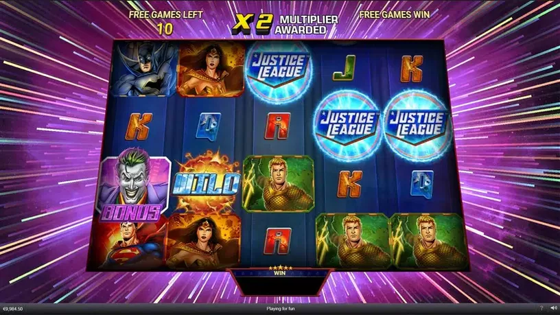 Justice League Comic slot screenshot 7