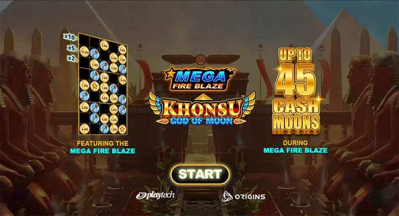 Khonsu God of Moon Mega Fire Blaze slot screenshot 1