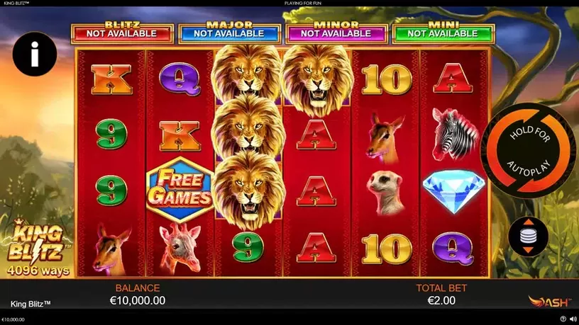 King Blitz slot screenshot 1