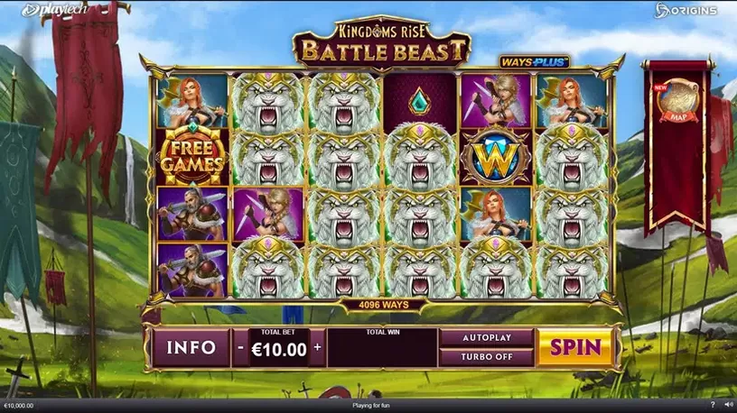 Kingdoms Rise Battle Beast slot screenshot 2