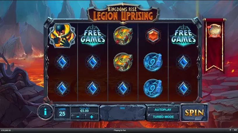 Kingdoms Rise Legion Uprising slot screenshot 2