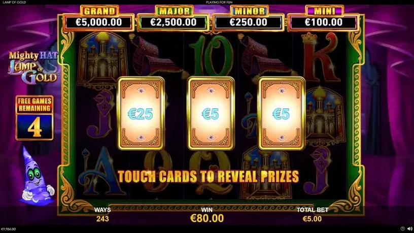 Mighty Hat Lamp Of Gold slot screenshot 5