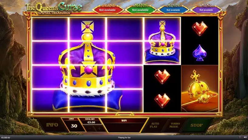 The Queens Curse Empire Treasures slot screenshot 4