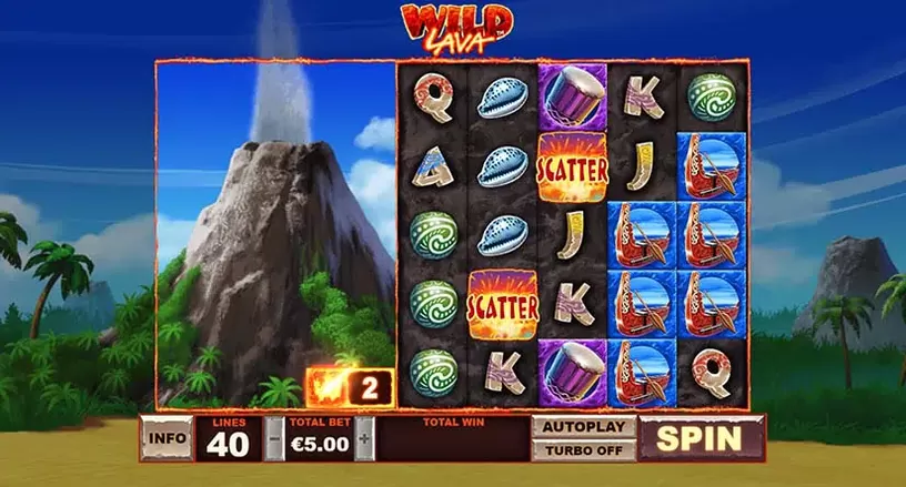 Wild Lava slot screenshot 3