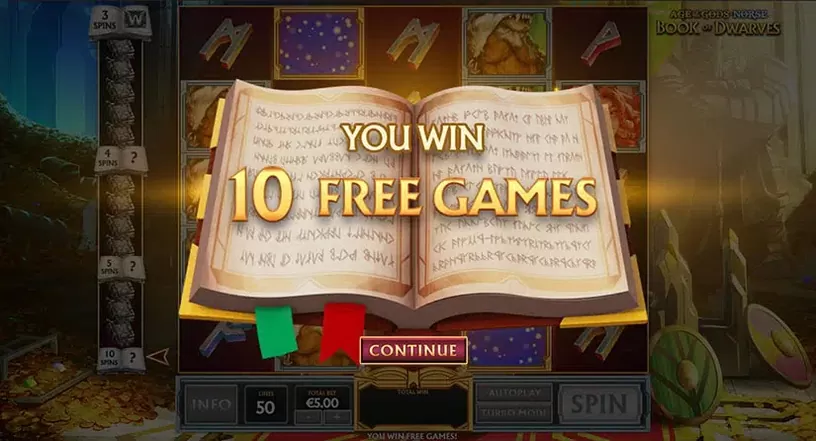 Age of the Gods Norse Book of Dwarfs slot screenshot 4