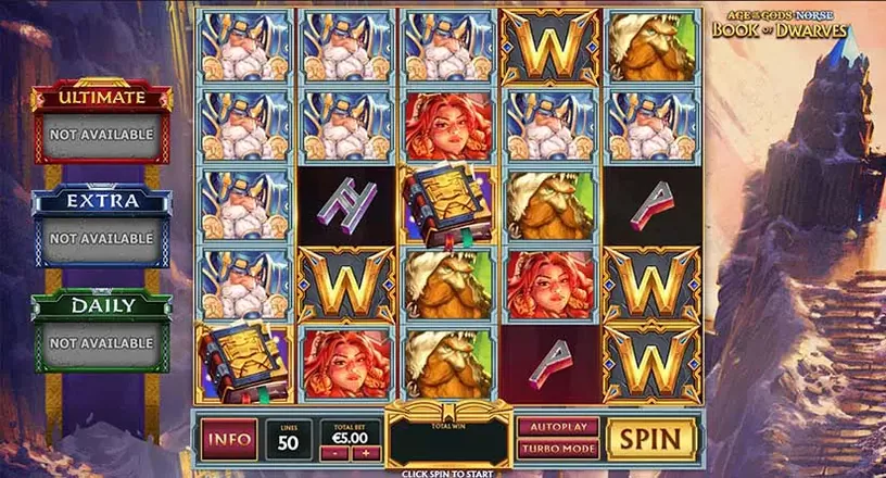 Age of the Gods Norse Book of Dwarfs slot screenshot 2