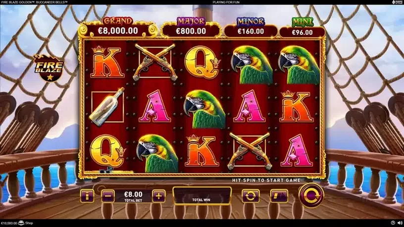 Buccaneer Bells Fire Blaze Golden slot screenshot 1