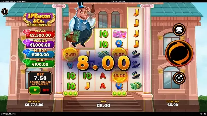 Gold Hit & Link: JP Bacon & Co slot screenshot 4