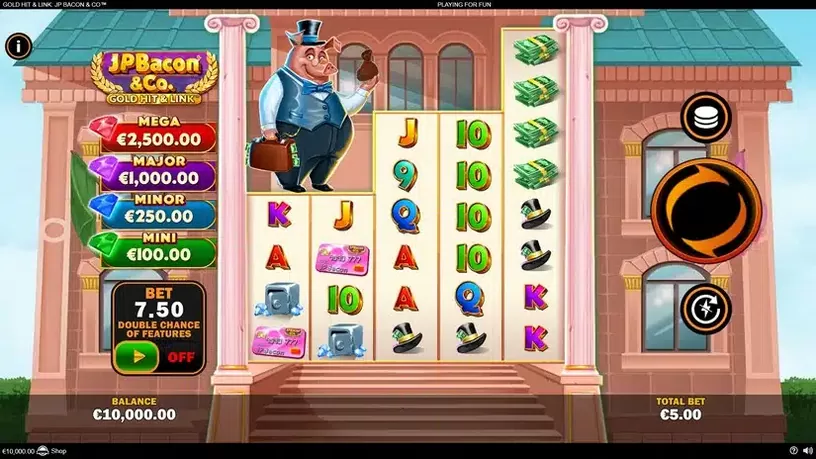 Gold Hit & Link: JP Bacon & Co slot screenshot 1