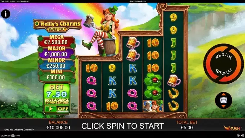 Gold Hit: O’Reilly’s Charms slot screenshot 1