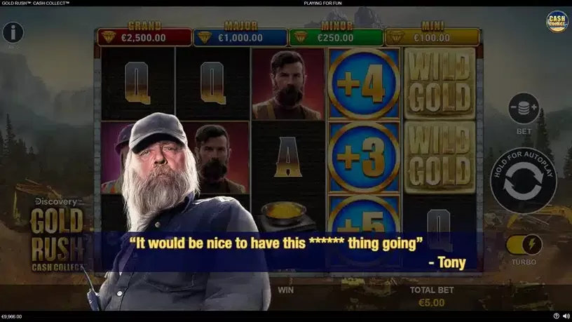 Gold Rush Cash Collect slot screenshot 3