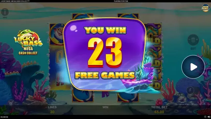 Lucky Bass: Mega Cash Collect slot screenshot 2