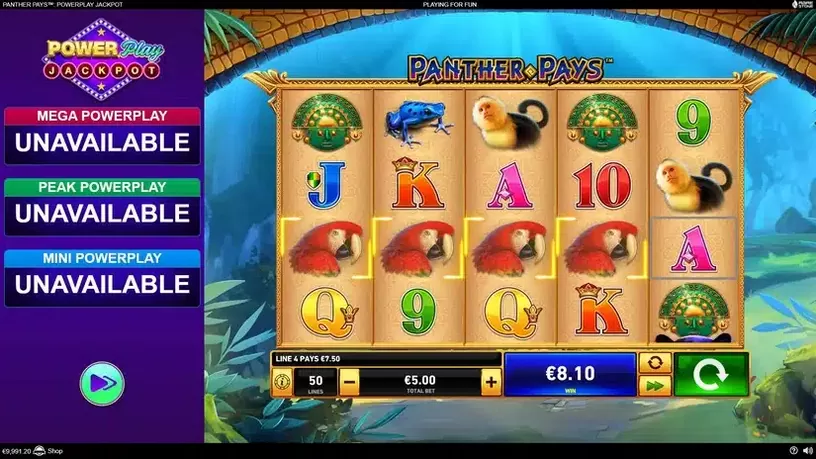 Panther Pays Power Play slot screenshot 4