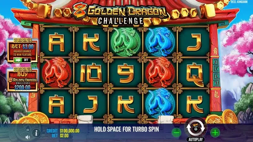 8 Golden Dragon Challenge slot screenshot 1