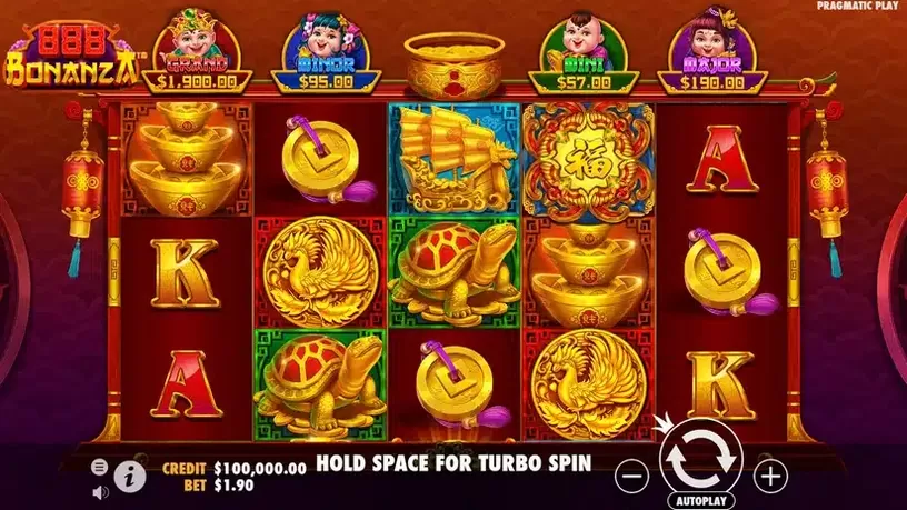 888 Bonanza slot screenshot 1