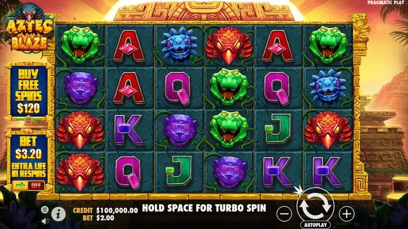 Aztec Blaze slot screenshot 1