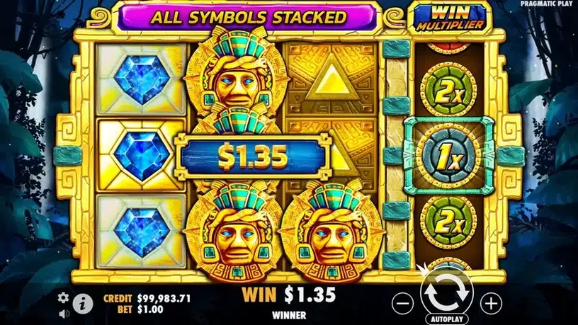 Aztec Gems slot screenshot 4