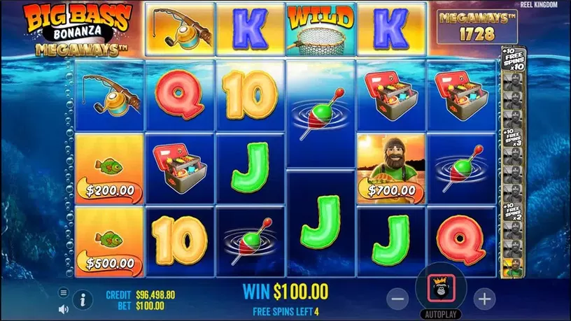 Big Bass Bonanza Megaways slot screenshot 4