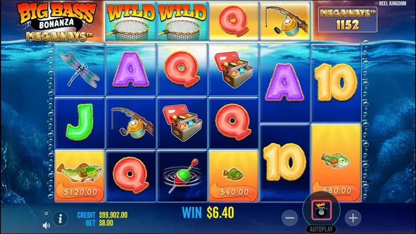 Big Bass Bonanza Megaways slot screenshot 1