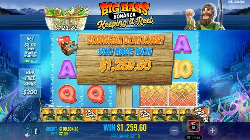 Big Bass – Keeping it Reel slot screenshot 9