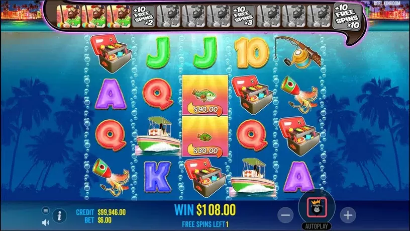 Bigger Bass Bonanza slot screenshot 4