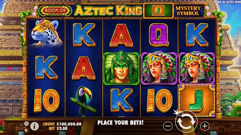 Book of Aztec King slot screenshot 1